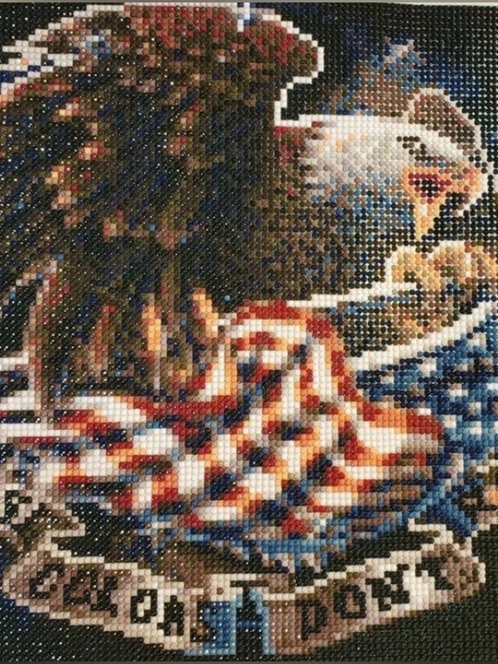 New Bald Eagle w/Flag 12x12" 5D DIY Diamond Art Kit